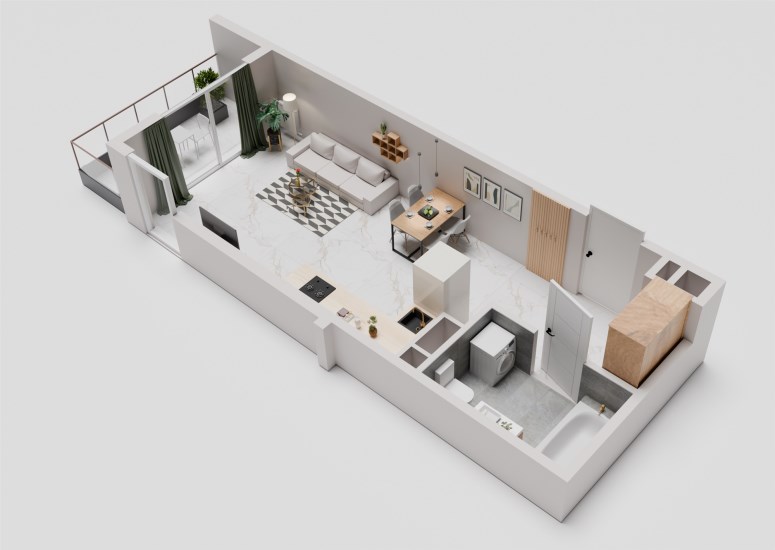 Mieszkanie Sprzedaż - Kielce province, jędrzejowski, Jędrzejów