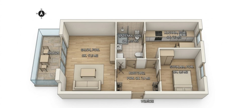 Mieszkanie Sprzedaż - Kielce province, jędrzejowski, Małogoszcz